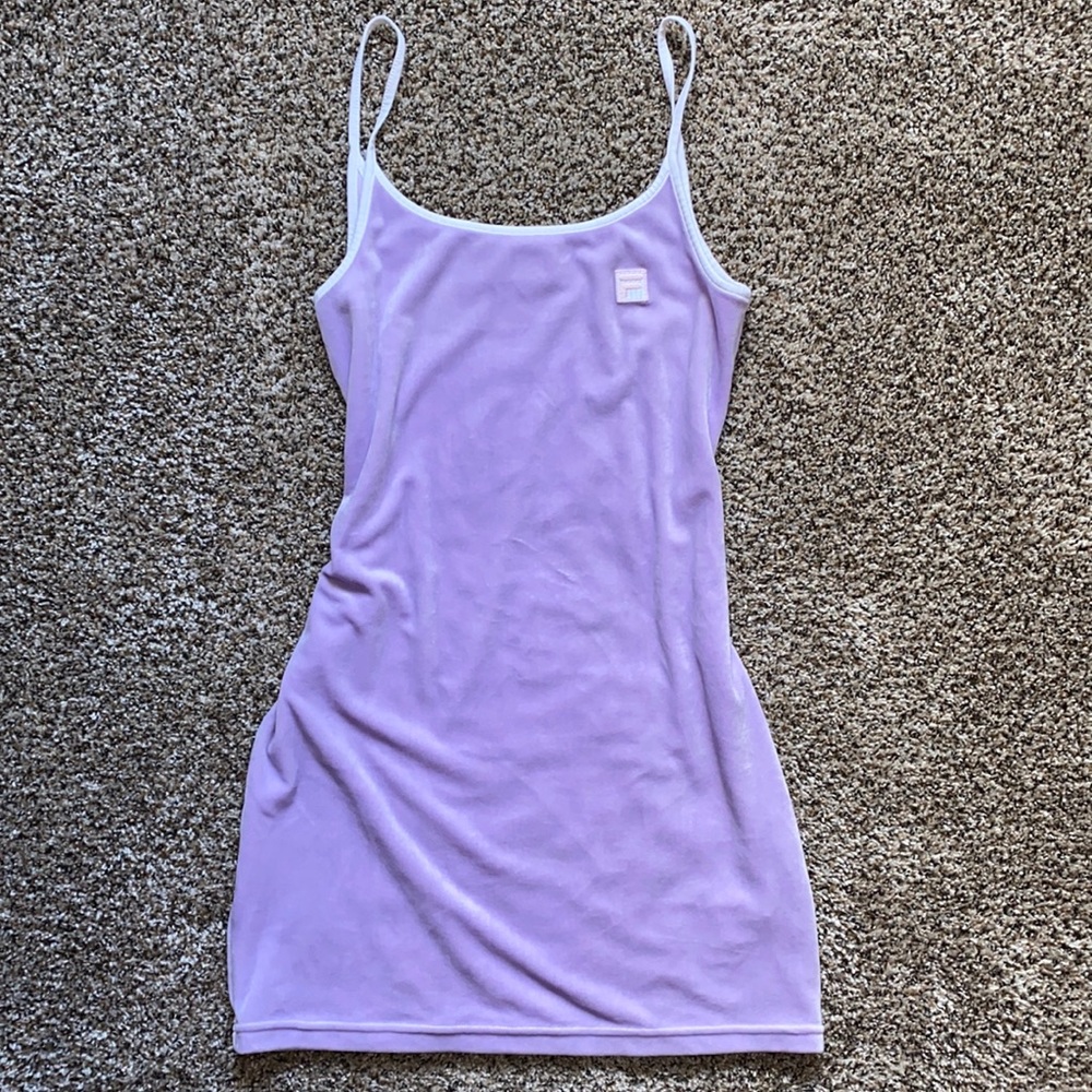 FILA LAVENDER POLYESTER MINI DRESS